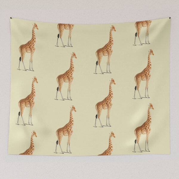 Item preview, Giraffe Illustration in the African Plains designed and sold by Apparel-City.