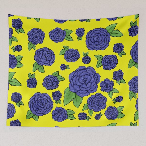 Artikelvorschau, Blaue Blumen Y entworfen und verkauft von Liz Redbrake.