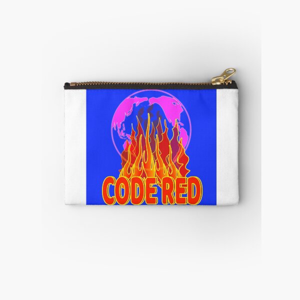 Item preview, Code Red Global Warming with blue background designed and sold by EdwardMonet.
