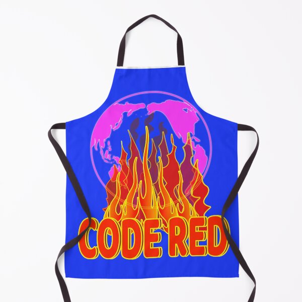 Item preview, Code Red Global Warming with blue background designed and sold by EdwardMonet.