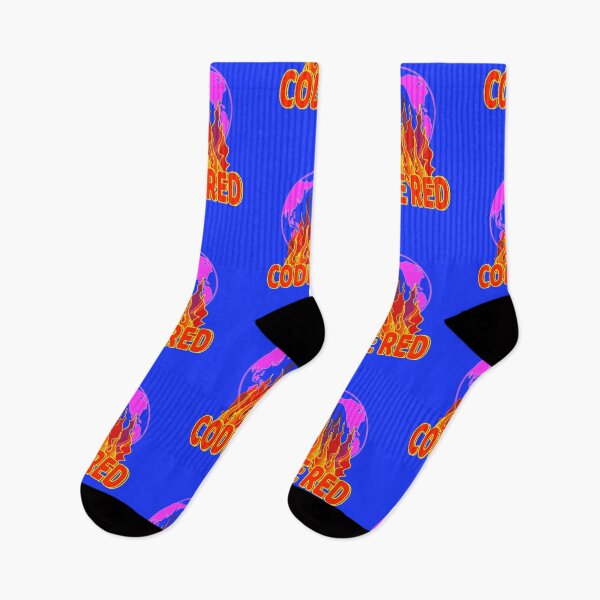 Item preview, Code Red Global Warming with blue background designed and sold by EdwardMonet.