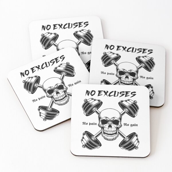 Item preview, No excuses - no pain no gain designed and sold by SHINIGAMI-SHOP.