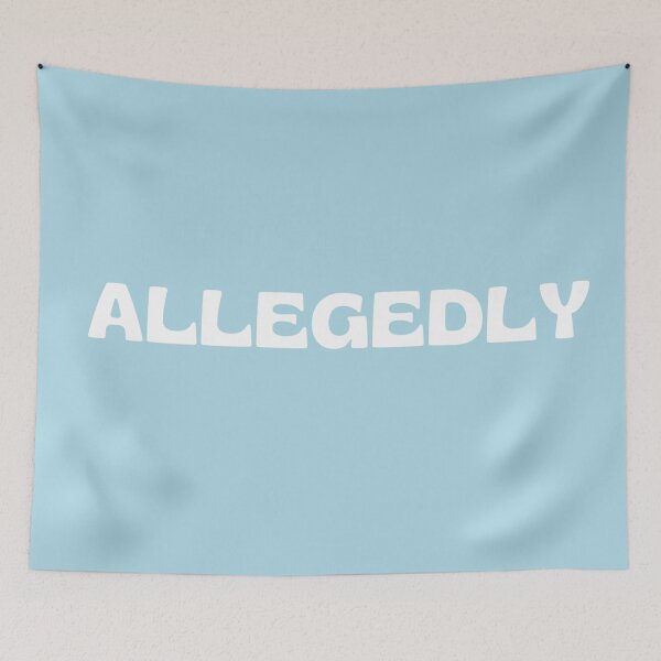 Item preview, Allegedly - lawyer gift (white/grey) designed and sold by PickaSticka.