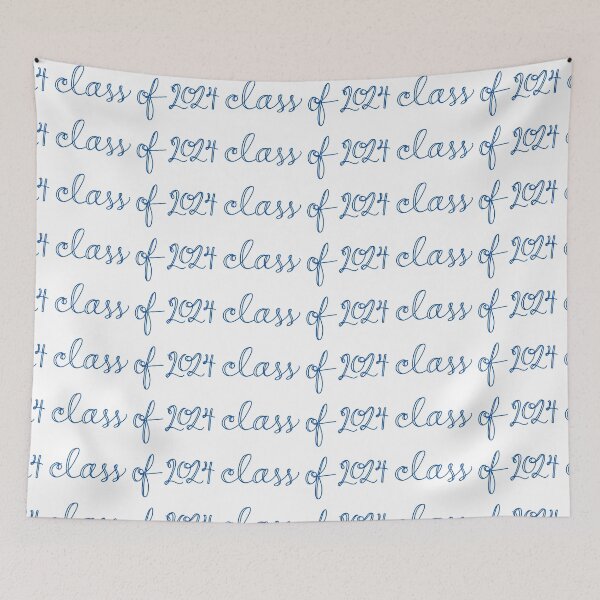 Item preview, Class of 2024 Cursive Blue designed and sold by CGBCreative.