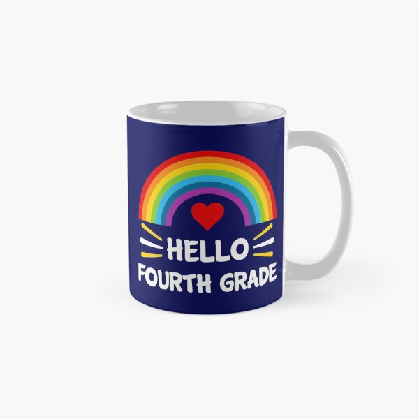 Item preview,  Hello Fourth Grade Students Teachers Back To School Rainbow  designed and sold by StudioTina.