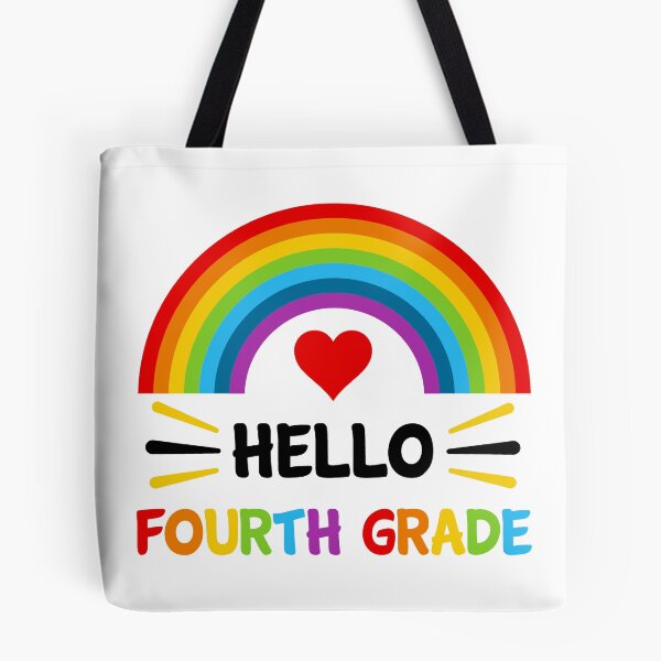 Item preview,  Hello Fourth Grade Students Teachers Back To School Rainbow  designed and sold by StudioTina.