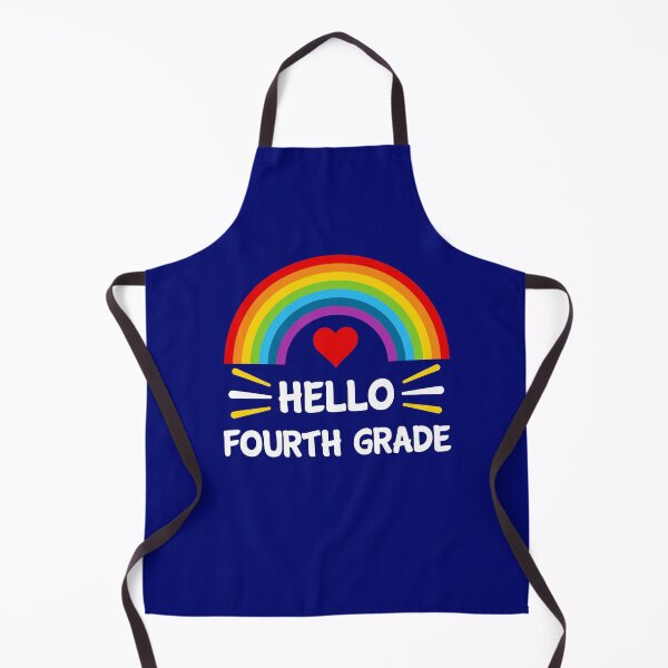 Item preview, Hello Fourth Grade Students Teachers Back To School Rainbow designed and sold by StudioTina.