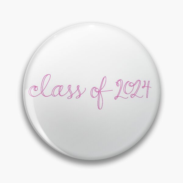 Item preview, Class of 2024 Cursive Pink designed and sold by CGBCreative.
