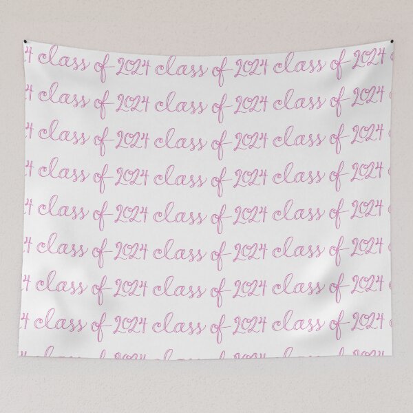 Item preview, Class of 2024 Cursive Pink designed and sold by CGBCreative.