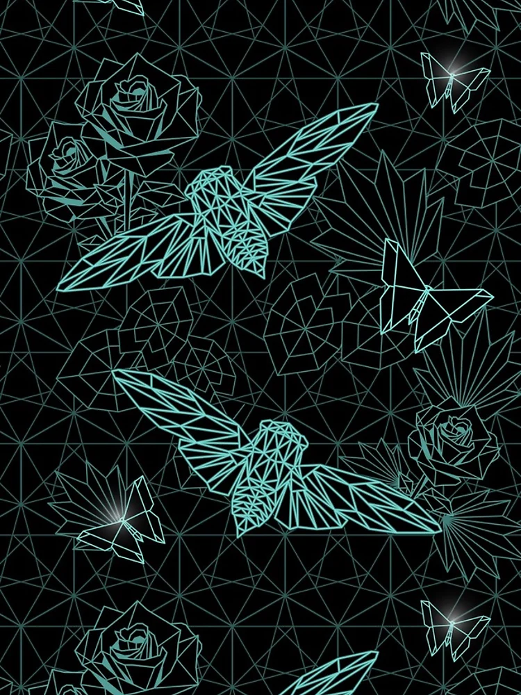 Thumbnail 4 of 4, iPhone Case, Geometric Insect Pattern Design designed and sold by ShaireProd.