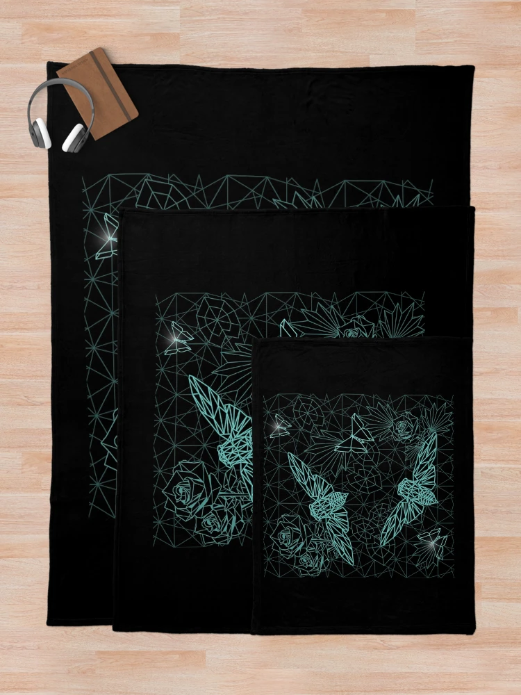 Thumbnail 5 of 6, Throw Blanket, Geometric Insect Pattern Design designed and sold by ShaireProd.