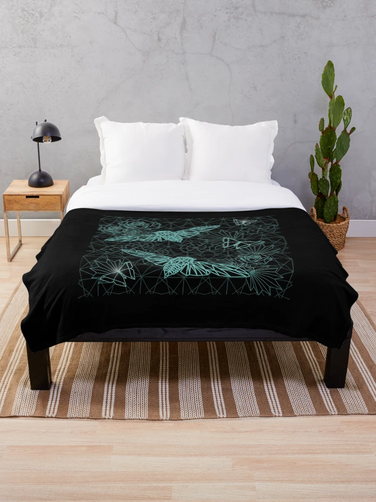 Thumbnail 1 of 6, Throw Blanket, Geometric Insect Pattern Design designed and sold by ShaireProd.