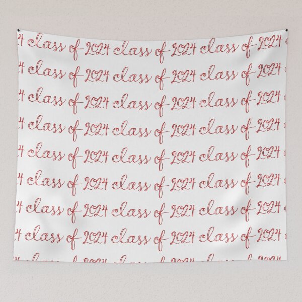 Item preview, Class of 2024 Cursive Red designed and sold by CGBCreative.
