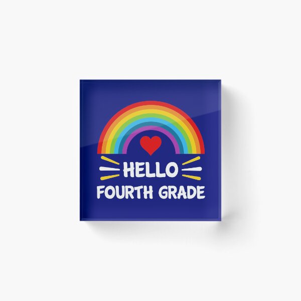 Item preview,  Hello Fourth Grade Students Teachers Back To School Rainbow  designed and sold by StudioTina.