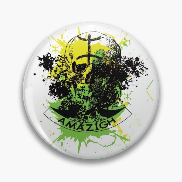 Item preview, Amazigh Skull Tifinagh Amazigh Flag Splatter designed and sold by cssdru.