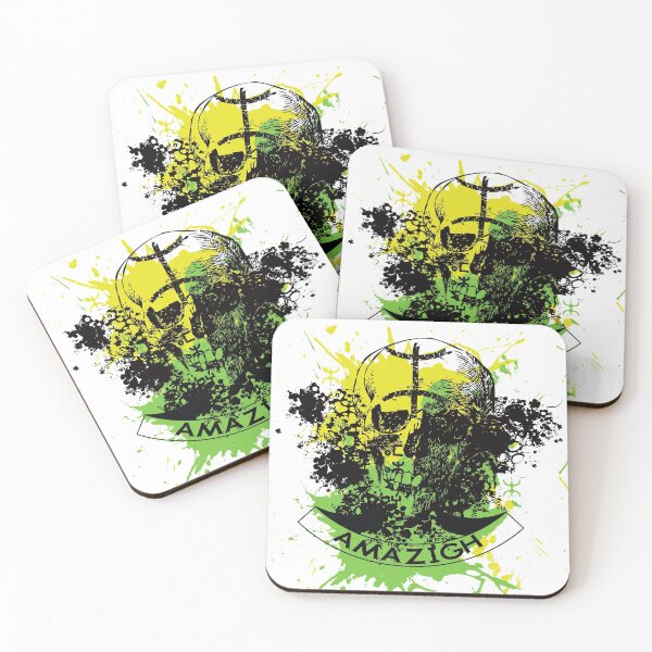 Item preview, Amazigh Skull Tifinagh Amazigh Flag Splatter designed and sold by cssdru.