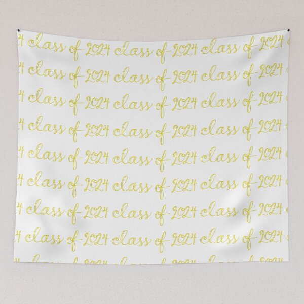 Item preview, Class of 2024 Cursive Yellow designed and sold by CGBCreative.