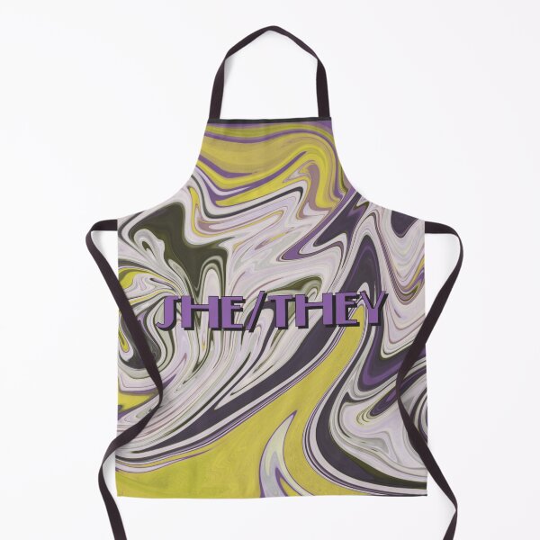 Item preview, Pronombres no binarios Swirled Art Deco design designed and sold by PolyKinkyQueer.