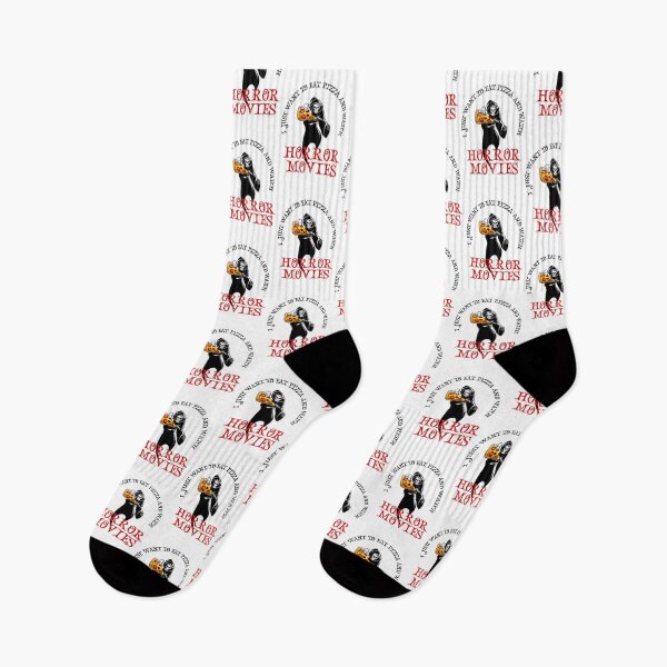 Item preview, I Just Want To Eat Pizza And Watch Horror Movies, I Love Horror Movies designed and sold by SportyDogShop.