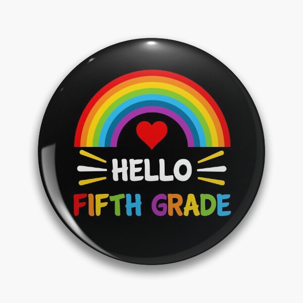 Item preview,  Hello Fifth Grade Student Teacher Back To School Rainbow  designed and sold by StudioTina.