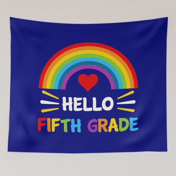 Item preview,  Hello Fifth Grade Student Teacher Back To School Rainbow  designed and sold by StudioTina.