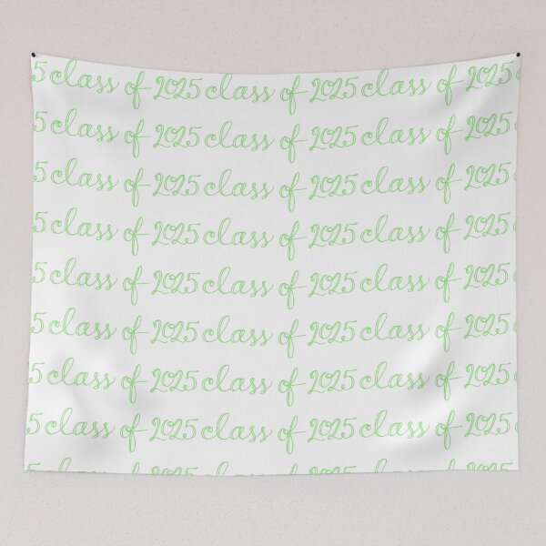 Aperçu de l'œuvre Class of 2025 Cursive Lime créée et vendue par CGBCreative.