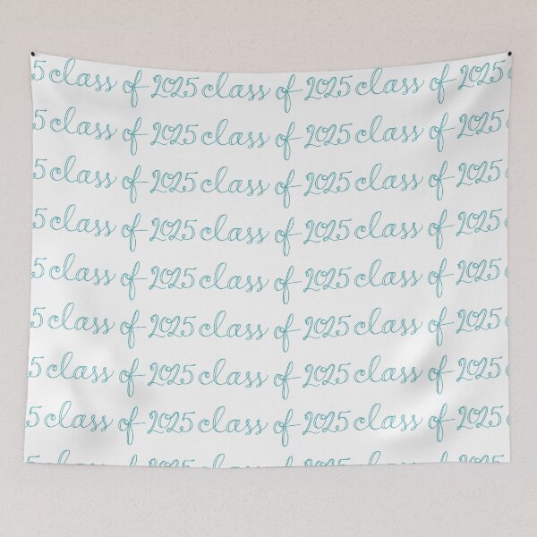 Aperçu de l'œuvre Class of 2025 Cursive Turquoise créée et vendue par CGBCreative.
