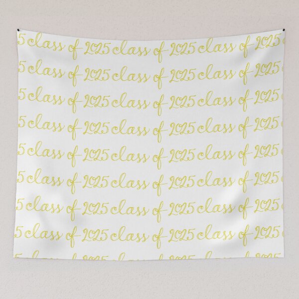 Aperçu de l'œuvre Class of 2025 Cursive Yellow créée et vendue par CGBCreative.