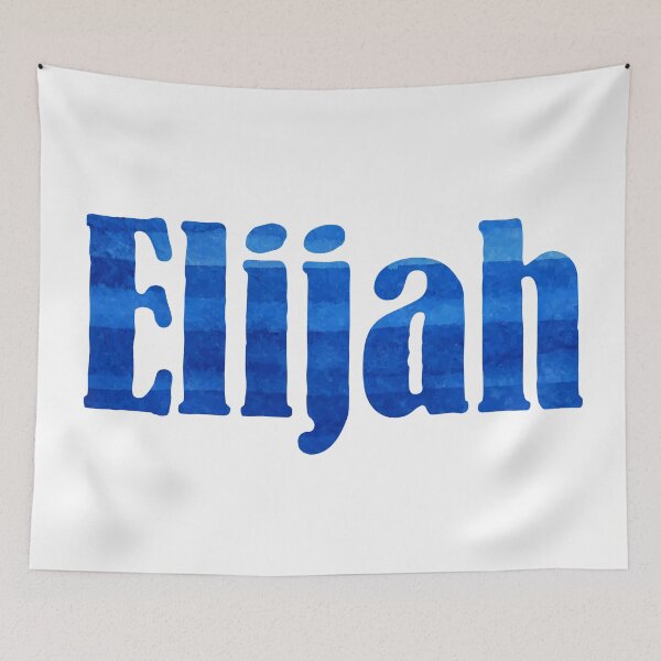 Item preview, Elijah abstract painting boy's name designed and sold by ComicKitsch.