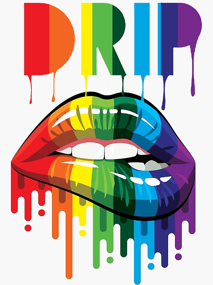 "Lip Drip" Sticker for Sale by JPCreativeArt Redbubble