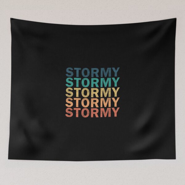 Aperçu de l'œuvre Stormy Name T Shirt - Stormy Vintage Retro Stormy Name Gift Item Tee créée et vendue par bramlettaw.