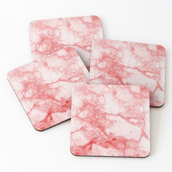 Item preview, Red And White Fancy Marble Design designed and sold by Piper-Deals.