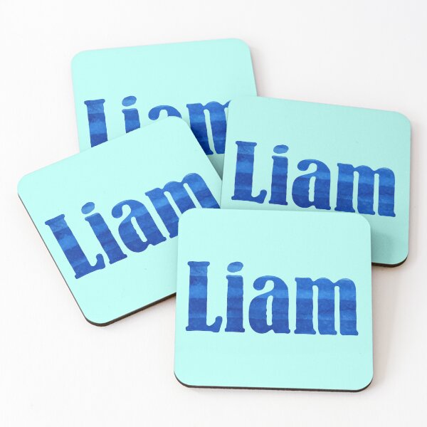 Item preview, Liam abstract painting boy's name designed and sold by ComicKitsch.