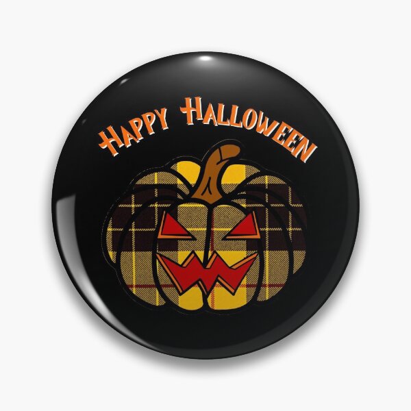 Item preview, Happy Halloween Yer Sassenach! | MacLeod Tartan Pumpkin designed and sold by NineSevenFour.
