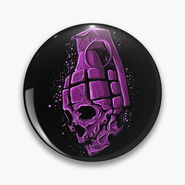 Item preview, Bomb Skull Purple In Unique Design designed and sold by Opal Print.