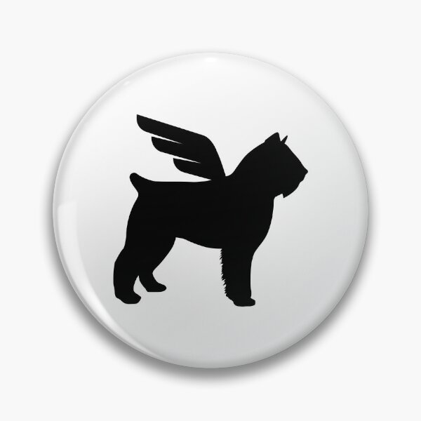 Item preview, Bouvier, Winged Bouvier, Angel Bouvier, Bouvier De Flanders designed and sold by blackdogshop.