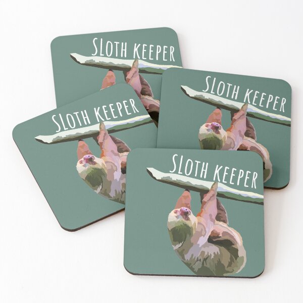 Item preview, S is for Sloth Keeper,Sloth Keeper Design – Dedicated Wildlife Care and Gentle Animal Keeper Artwork designed and sold by PrettylittlepastelUk.