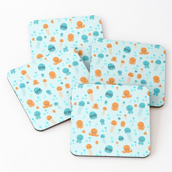 Item preview, Kawaii Octopuses Pattern designed and sold by TamGustam.
