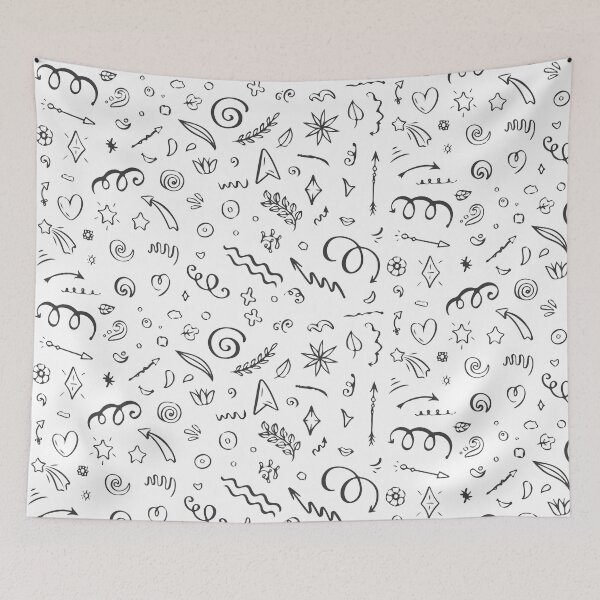 Item preview, Hand Drawn Abstract Shapes Pattern designed and sold by Pavnud.