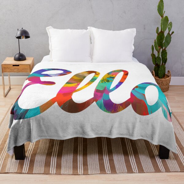Item preview, Ella abstract painting girl's name designed and sold by ComicKitsch.