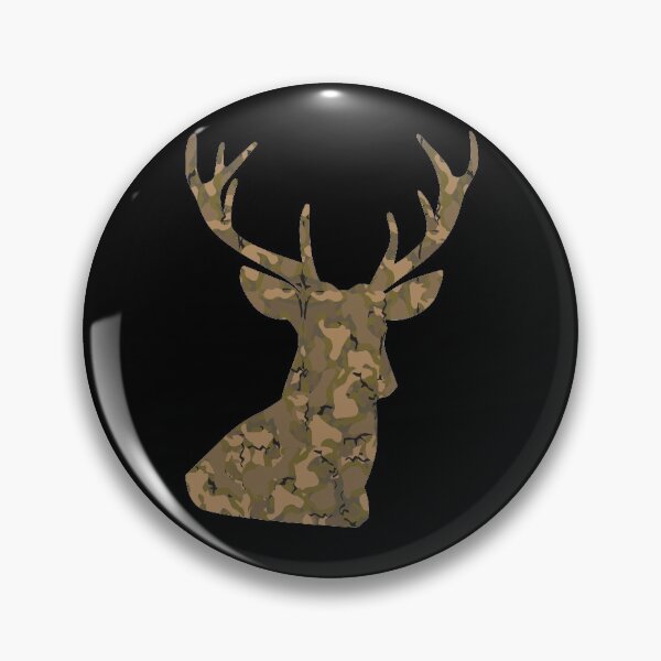 Artikelvorschau, Hirschjäger, Hirschjagd, Hirschkopf tarnen, Hirschsilhouette tarnen entworfen und verkauft von baingraphics.