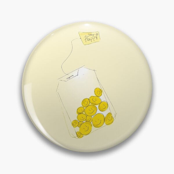 Item preview, Happy Tea bag yel designed and sold by Gracie_Designs.