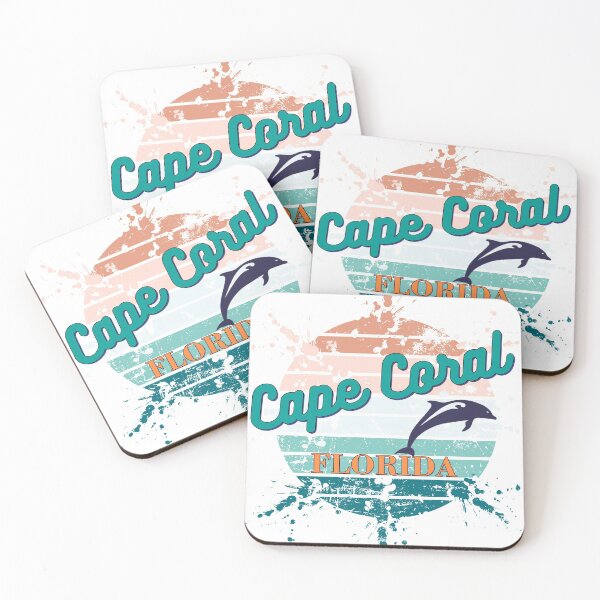 Item preview, Cape Coral Florida Exploding Watercolor Retro Sunset designed and sold by adriana-holmes.