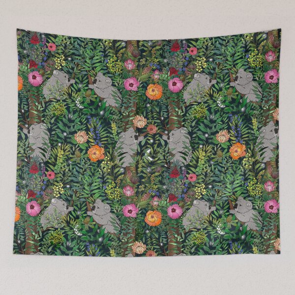 Item preview, Moonrise in An Australian Garden designed and sold by IrishVikingDesigns.
