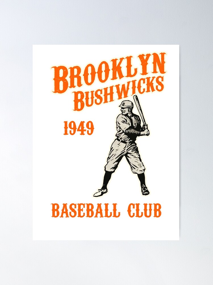 1949 BROOKLYN DODGERS Print Vintage Baseball Poster. Retro 