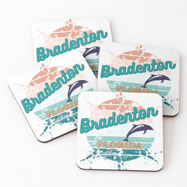 Item preview, Brandenton Florida Exploding Watercolor Retro Sunset  designed and sold by adriana-holmes.