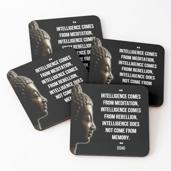 Item preview, Motivational Quote | Osho | Intelligence comes from meditation ... designed and sold by RetComly.