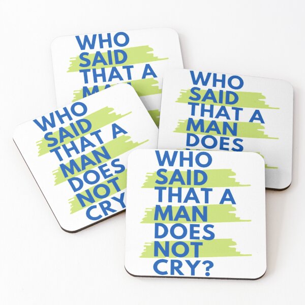 Item preview, Who said that a man does not cry designed and sold by Grouper-Store.