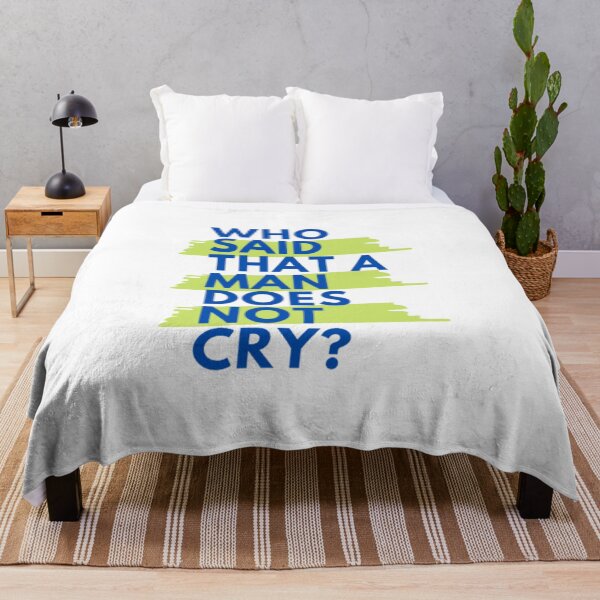 Item preview, Who said that a man does not cry designed and sold by Grouper-Store.
