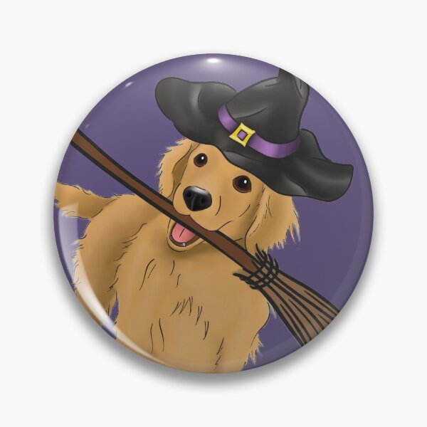 Item preview, Witch Golden Retriever Dog Halloween, Cut Witch Dog Costume designed and sold by ElysianCreation.